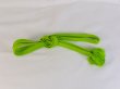 Photo1: P0219XA Vintage Japanese Kimono   Yellowish Green  OBIJIME decorative string/cord/rope  Geometrical pattern Silk. (Grade B) (1)