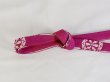 Photo2: P0219XB Vintage Japanese Kimono  Vivid Pink  OBIJIME decorative string/cord/rope  Wheel Silk. (Grade B) (2)
