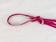 Photo2: P0219XD Vintage Japanese Kimono  Vivid Pink  OBIJIME decorative string/cord/rope  Abstract pattern Silk. (Grade C) (2)