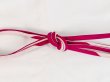 Photo3: P0219XD Vintage Japanese Kimono  Vivid Pink  OBIJIME decorative string/cord/rope  Abstract pattern Silk. (Grade C) (3)