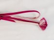 Photo4: P0219XD Vintage Japanese Kimono  Vivid Pink  OBIJIME decorative string/cord/rope  Abstract pattern Silk. (Grade C) (4)