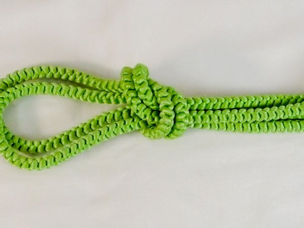 Photo3: P0219XE Vintage Japanese Kimono   Yellowish Green  OBIJIME decorative string/cord/rope   Silk. (Grade B) (3)
