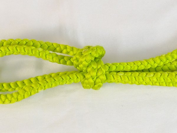Photo3: P0219XG Vintage Japanese Kimono  Light Yellowish Green  OBIJIME decorative string/cord/rope   Silk. (Grade B) (3)