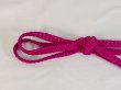 Photo2: Mint P0219XH Vintage Japanese Kimono Vivid Purplish Pink  OBIJIME decorative string/cord/rope   Silk. (Grade A) (2)