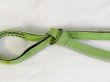 Photo3: P0219XI Vintage Japanese Kimono  Pale Green  OBIJIME decorative string/cord/rope  Zig Zag Silk. (Grade C) (3)