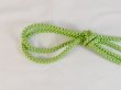 Photo2: P0219XJ Vintage Japanese Kimono   Yellowish Green  OBIJIME decorative string/cord/rope   Silk. (Grade B) (2)