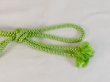 Photo4: P0219XJ Vintage Japanese Kimono   Yellowish Green  OBIJIME decorative string/cord/rope   Silk. (Grade B) (4)