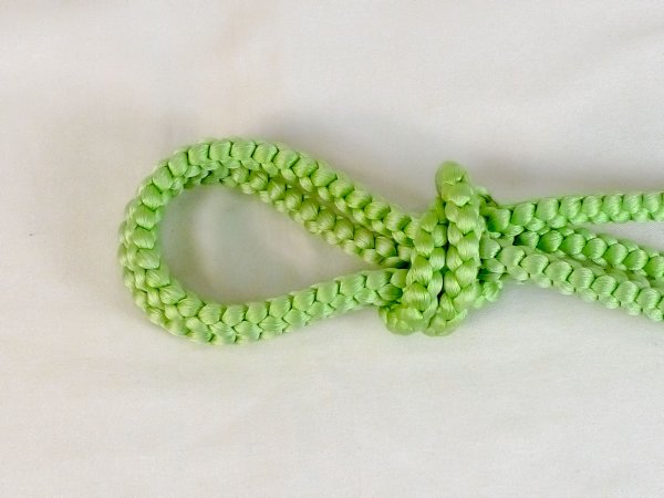 Photo2: P0219XL Vintage Japanese Kimono  Pale Yellowish Green  OBIJIME decorative string/cord/rope   Silk. (Grade B) (2)