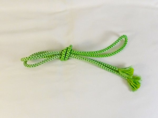 Photo1: P0219XN Vintage Japanese Kimono   Green  OBIJIME decorative string/cord/rope   Silk. (Grade B) (1)