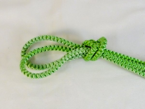 Photo2: P0219XN Vintage Japanese Kimono   Green  OBIJIME decorative string/cord/rope   Silk. (Grade B) (2)