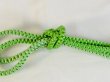 Photo3: P0219XN Vintage Japanese Kimono   Green  OBIJIME decorative string/cord/rope   Silk. (Grade B) (3)
