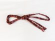 Photo1: P0219XP Vintage Japanese Kimono Pale Brownish Pink  OBIJIME decorative string/cord/rope  Plaid Checks Cotton. (Grade B) (1)