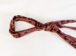 Photo2: P0219XP Vintage Japanese Kimono Pale Brownish Pink  OBIJIME decorative string/cord/rope  Plaid Checks Cotton. (Grade B) (2)