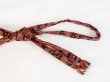 Photo4: P0219XP Vintage Japanese Kimono Pale Brownish Pink  OBIJIME decorative string/cord/rope  Plaid Checks Cotton. (Grade B) (4)