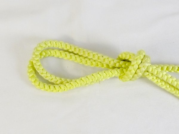Photo2: P0219XQ Vintage Japanese Kimono  Light Yellowish Green  OBIJIME decorative string/cord/rope   Silk. (Grade C) (2)