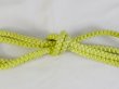 Photo3: P0219XQ Vintage Japanese Kimono  Light Yellowish Green  OBIJIME decorative string/cord/rope   Silk. (Grade C) (3)
