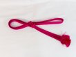 Photo1: Mint P0219XS Vintage Japanese Kimono  Vivid Pink  OBIJIME decorative string/cord/rope  Zig Zag Silk. (Grade A) (1)