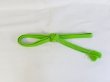 Photo1: P0219XU Vintage Japanese Kimono   Yellowish Green  OBIJIME decorative string/cord/rope  Zig Zag Silk. (Grade B) (1)