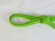 Photo2: P0219XU Vintage Japanese Kimono   Yellowish Green  OBIJIME decorative string/cord/rope  Zig Zag Silk. (Grade B) (2)