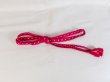 Photo1: P0219XV Vintage Japanese Kimono  Vivid Pink  OBIJIME decorative string/cord/rope  Abstract pattern Silk. (Grade A) (1)