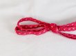 Photo2: P0219XV Vintage Japanese Kimono  Vivid Pink  OBIJIME decorative string/cord/rope  Abstract pattern Silk. (Grade A) (2)