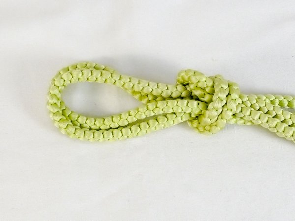 Photo2: P0219XW Vintage Japanese Kimono  Pale Yellowish Green  OBIJIME decorative string/cord/rope   Silk. (Grade B) (2)