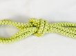 Photo3: P0219XW Vintage Japanese Kimono  Pale Yellowish Green  OBIJIME decorative string/cord/rope   Silk. (Grade B) (3)