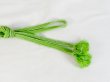 Photo4: P0219XY Vintage Japanese Kimono  Light Yellowish Green  OBIJIME decorative string/cord/rope  Stripes Silk. (Grade B) (4)