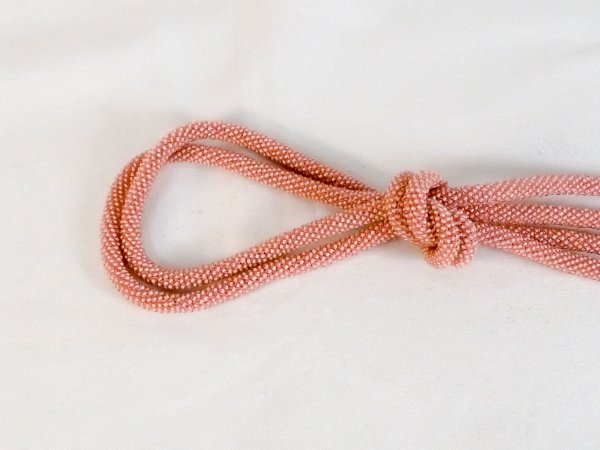 Photo2: P0219XZ Vintage Japanese Kimono  Grayish Pink  OBIJIME decorative string/cord/rope    (Grade B) (2)