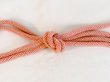 Photo3: P0219XZ Vintage Japanese Kimono  Grayish Pink  OBIJIME decorative string/cord/rope    (Grade B) (3)
