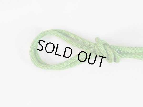 Photo2: Mint P0220XA Vintage Japanese Kimono   Green  OBIJIME decorative string/cord/rope  Zig Zag Silk. (Grade A) (2)