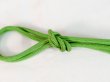 Photo3: Mint P0220XA Vintage Japanese Kimono   Green  OBIJIME decorative string/cord/rope  Zig Zag Silk. (Grade A) (3)