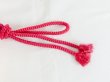 Photo4: P0220XC Vintage Japanese Kimono  Vivid Pink  OBIJIME decorative string/cord/rope   Silk. (Grade B) (4)