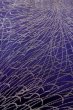Photo9: P0225A Antique Japanese kimono Dark Purple ORI woven for women / Silk. Chrysanthemum (Grade B) (9)