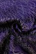 Photo12: P0225A Antique Japanese kimono Dark Purple ORI woven for women / Silk. Chrysanthemum (Grade B) (12)