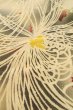 Photo8: P0225C Antique Japanese kimono Pale Grayish Multi Color KOMON dyed for women / Silk. Chrysanthemum (Grade C) (8)