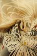 Photo11: P0225C Antique Japanese kimono Pale Grayish Multi Color KOMON dyed for women / Silk. Chrysanthemum (Grade C) (11)