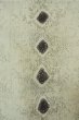 Photo5: Mint P0225E Vintage Japanese kimono Light Gray HITOE unlined for women / Silk. Lozenges (Grade A) (5)