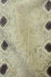 Photo7: Mint P0225E Vintage Japanese kimono Light Gray HITOE unlined for women / Silk. Lozenges (Grade A) (7)