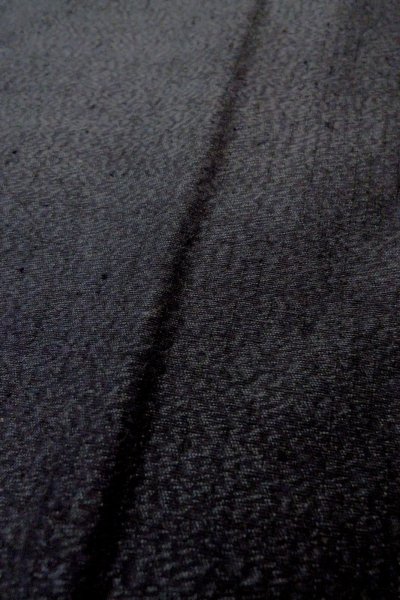 Photo8: Mint P0225F Vintage Japanese kimono Dark Gray HAORI short jacket for women / Silk. Abstract pattern (Grade A) (8)