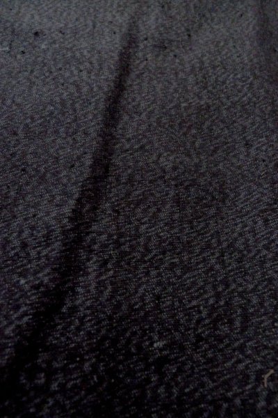 Photo9: Mint P0225F Vintage Japanese kimono Dark Gray HAORI short jacket for women / Silk. Abstract pattern (Grade A) (9)
