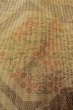 Photo7: P0225H Vintage Japanese kimono Pale Multi Color TSUMUGI pongee for women / Silk. Flower (Grade B) (7)