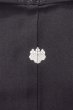 Photo3: Mint P0225I Vintage Japanese kimono Black MONTSUKI crests for women / Silk. (Grade A) (3)