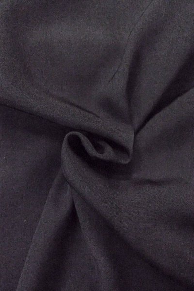 Photo8: Mint P0225I Vintage Japanese kimono Black MONTSUKI crests for women / Silk. (Grade A) (8)