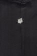 Photo3: P0225J Vintage Japanese kimono Black MONTSUKI crests for women / Silk. (Grade B) (3)