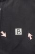 Photo12: P0225J Vintage Japanese kimono Black MONTSUKI crests for women / Silk. (Grade B) (12)