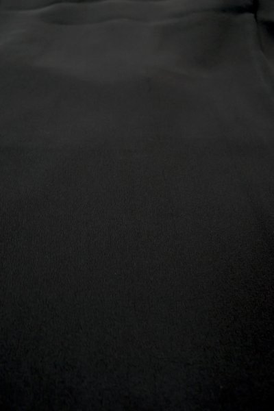 Photo9: P0225K Vintage Japanese kimono Black MONTSUKI crests for women / Silk. (Grade B) (9)