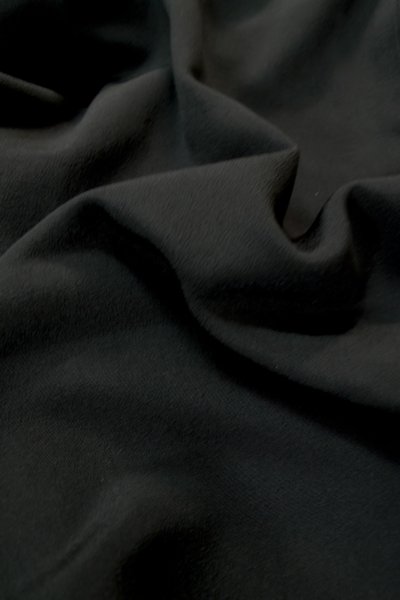 Photo12: P0225K Vintage Japanese kimono Black MONTSUKI crests for women / Silk. (Grade B) (12)