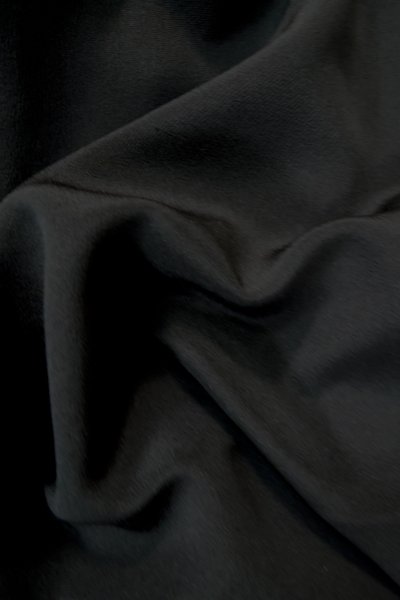 Photo13: P0225K Vintage Japanese kimono Black MONTSUKI crests for women / Silk. (Grade B) (13)