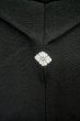 Photo3: P0225L Vintage Japanese kimono Black MONTSUKI crests for women / Silk. (Grade A+) (3)